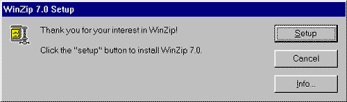Winzip 7.0 Setup